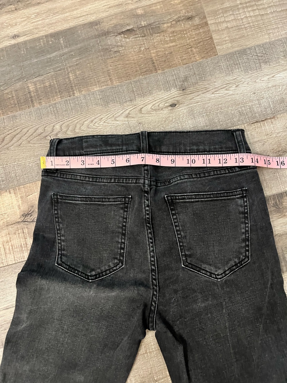 pistola Charcoal Black High-Rise Skinny Jeans with Ankle Slits Sz 27 EUC - Picture 6 of 7